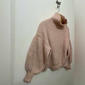 PERFECT Balloon Sleeve Cowl Sweater